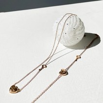 노이드비 써지컬스틸 통통하트 열쇠체인 목걸이팔찌세트