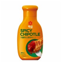 CJ더마켓 마약 소스 만들기 메뉴 개발 황금 레시피 백설 치폴레 스파이시 소스 양념 만능 비빔 국물요리 볶음 요리 국수 260G, 5개