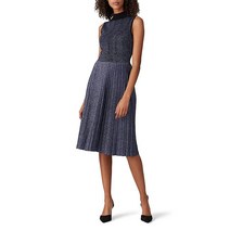 Kate Spade New York Rent The Runway Pre-Loved 메탈릭 플리츠 스웨터 드레스 퍼플.