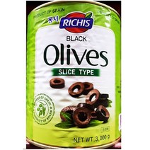 elco 리치스 올리브통조림 식자재도매 슬 절임 (3KgX1can) pro, 엘코_ 1