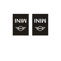 BMW Mini 미니 쿠퍼 F55 56 F60 R56 자동차 도어 스티커 라벨 M91, 블랙화이트 MINI [ S] 2매