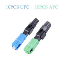 광접속기 10200Pcs 임베디드 광섬유 고속 커넥터 UPCAPC SC 플러그 단일 모드 어댑터 빠른 필드 어셈블리 55mm217in, CN+Kit1