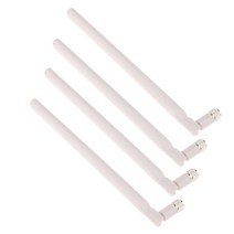 4Pcs 4G Wifi 안테나 커넥터 어댑터 B593/B310 무선 라우터, 185MM, 화이트, 금속 및 플라스틱