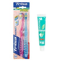 [50g 치약 프로모션] 스위스 트리사 매트릭스 칫솔 2개입 봉지, [2523]강한모