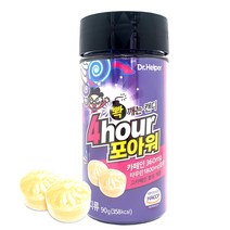 닥터헬퍼 포아워 20정 잠 깨는 사탕 수험생 카페인 타우린 함유 금연 운전기사 알사탕, 90g, 1통