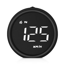 GPS HUD 자동차 디지털 GPS 속도계 헤드 디스플레이 HUD MPH/KM 과속 경고 알람, 한개옵션0
