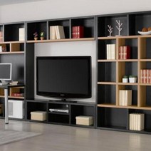 책장선반 거실책장 낮은책꽂이 H685 풀세트 4colors 틈새 좁은 아이방, 블랙아카시아