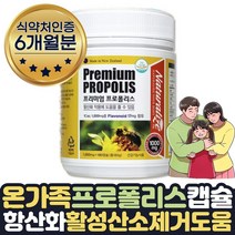 고함량 항산화 프로폴리스 활성산소 도움 영양제 6달 식약처인증 활성산소 제거 항산화물질 폴라보노이드 겨울 환절기 온가족 성장기 청소년 수험생 부모님 온가족 효도선물 영양제
