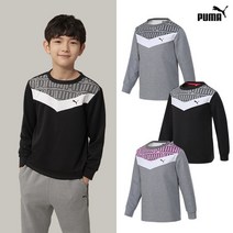 [KT알파쇼핑][PUMA] 푸마키즈 주니어 액티브 맨투맨티셔츠 (그레이)