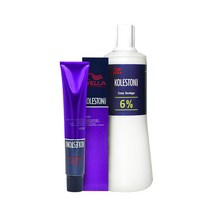 웰라 콜레스톤 퍼펙트 리치 염색약 산화제 포함 80g, 77/74 오렌지브라운, 1개