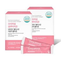 프리미엄 글루타치온 비타민C 엘라스틴 저분자피쉬콜라겐 2gx30포 /글루타치온 효모추출물 260mg 순도 50% 이상의 L-글루타치온 함유, 30포 X 2개
