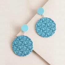 도자기공예 만들기 도구 물레 DIY폴리머 클레이 동물 실크 스크린 스텐실 귀걸이 보석 만들기를위한 재사용, 한개옵션0