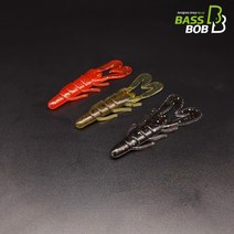 [배스밥] 스피드크로우 호그웜 3.5인치 줌 프리리그, 그린골드