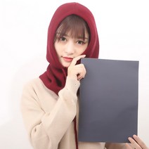 Sunburst Wonder 일체형 후드워머 가을 겨울 따뜻한 목도리 모자