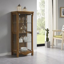 디오스 양주 진열 원목 장식장 (대), 화이트