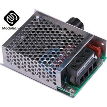 AC110V 220V 10000W 슈퍼 파워 SCR 전자 전압 레귤레이터 디밍 모터 속도 제어 쉘 팬이있는 온도 조절기|모터 콘트롤러|, 1개, 단일, CHINA