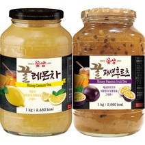꽃샘 꿀 패션후르츠차 1KG  꿀레몬차 1KG (과일에이드)