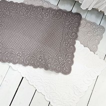 욕실 주방 화장실 고급 순면 호텔 발매트, 직사각형, 화이트