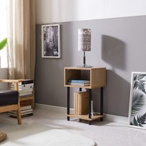 고래가구 샤크 오픈형/서랍형 DIY 협탁 이케아 침실협탁 거실협탁, 오픈형(화이트)