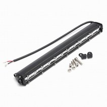 승진하십시오 새로운 극단적 인 슬림 오프로드 라이트 바 13 인치 36W LED 칩 3500LM 홍수 빔 작업 운전 램, 한개옵션1, 01 Black