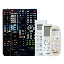 어반일렉트로닉스 TV 냉 난방 에어컨 만능리모컨 삼성 LG BTV KT U플러스 셋톱박스 호환리모컨, UER-A100_만능냉난방리모컨