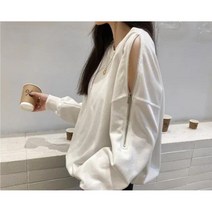 봄 어깨 트임 럭셔리 긴팔티