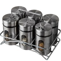 인블룸 스텐 양념통 100ml x 6p + 거치대 세트, 5세트