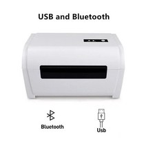 레이저 각인 배송 라벨 익스프레스 웨이빌 제품 가격 스티커 USB 블루투스 4 인치 열 바코드 프린터 맥 OS, 02 BT and USB_01 EU 플러그