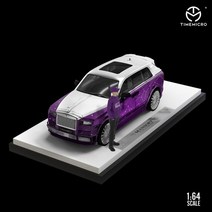롤스로이스 다이캐스트 1:64 포르쉐 rwb 964 앰프 컬리넌 스타 퍼플 합금 모델 자동차 차량 디스플레이 컬렉션, 상자 1이 있는 컬리넌