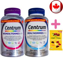 센트룸 실버우먼+실버맨 250정 고급형 멀티비타민+구미 1개