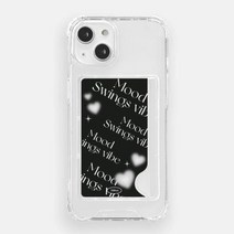 168cm(카드탱크) 무드스윙 Iphone 7.8.SE2.SE3:블랙, 1개