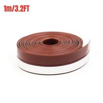 현관문가스켓 현관문고무패킹 현관바람막이 1M 자체 접착 도어 하단 씰 스트립 창 방풍 및 방음 솔기 테이프 방수 실리콘, [01] 1M, [02] Brown, [01] 25mm