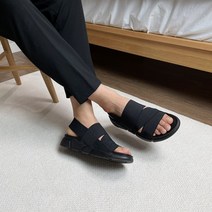 남자 여름 발편한 T 스트랩 밴딩 샌들 발볼넓은 쿠션 푹신한 키높이 샌달