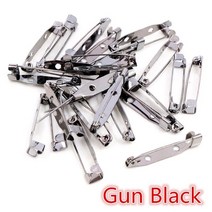 50 개몫 15 20 25 30 35mm 7 색 브로치 클립 기본 핀 안전 핀 브로치 설정 diy 보석 만들기 공급을위한 빈 자료