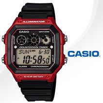 카시오 AE-1300WH-4A CASIO 남성 우레탄 손목시계