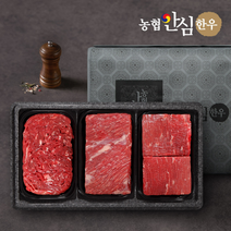 [농협안심한우] 1등급 감사정육세트 (불고기+국거리+장조리)/팩당400g/총1.2kg