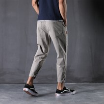 ANKRIC 남자 9부 팬츠 남성용 캐주얼 팬츠 스트레치 팬츠 조수 여름 발과 지방 플러스 사이즈 느슨한 Harlan 캐주얼 팬츠 남성복