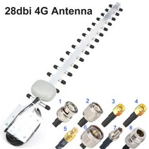 4G 안테나 야기 안테나 28dbi 4G LTE SMA 남성 BNC TNC RP SMA 남성 실외 방향 부스터 증폭기 모뎀 RG58 1., 01 CHINA_01 4  RP SMA Male