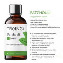 100ml 순수 천연 티 트리 에센셜 오일 디퓨저 스킨 케어 마사지 시트로넬라 레몬 민트 유칼립투스 라벤더 아로마 스파, [01] 100ml, [15] Patchouli