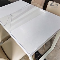 꼬꼬미 국산 한샘 프레임 스틸 4인 식탁매트 항균 투명 반투명, 반투명 프레임스틸 4인 119.4x74.4cm