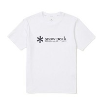 스노우피크 국내매장판 S23MUFTS67 퀵드라이 베이직로고 반팔 티셔츠 White