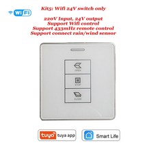 엑추에이터 리니어모터 무선 소형 24v 220v ac dc 모터 스위치 컨트롤러 변압기 바람 비 센서 포트 선형 액추에이터 스위치 옵션 tuya smart life alexa, 키트5