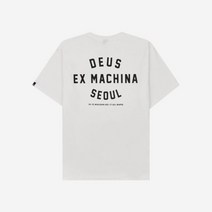 데우스 엑스 마키나 서울 컬리지 티셔츠 화이트 Deus Ex Machina Seoul College T-Shirt White