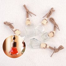 목걸이식 차량 방향제 소분 빈병 핸드메이드 향수, 제품선택, 사각 10ml