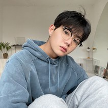 트렌디 원형 투톤 하금테 패션 안경 5color