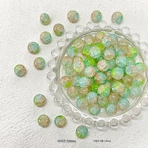 5PCS 월하무죽옥쇄감빙렬폭화유리유리원구슬 DIY 핸드메이드 비즈 목걸이 팔찌, 색깔2, 1 조각