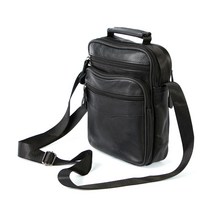 로지퍼 소가죽 크로스백 남자 가죽가방