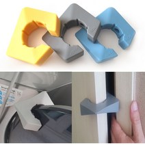 (그레이2+옐로우1개) 절대 깨지지 않는 국내 실리콘 드럼 세탁기 환기 도어 클립 문쾅 방지 스토퍼