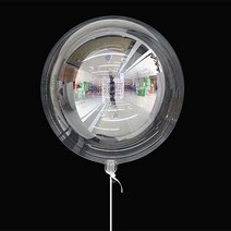 플라워미츄 투명 버블 풍선 PVC 데코 클리어 파티 8인치~36인치, 1개, 10인치(20~25)