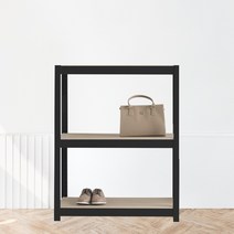 베란다선반 팬트리장 철제수납장 3단 300 x 300 x 900, 화이트